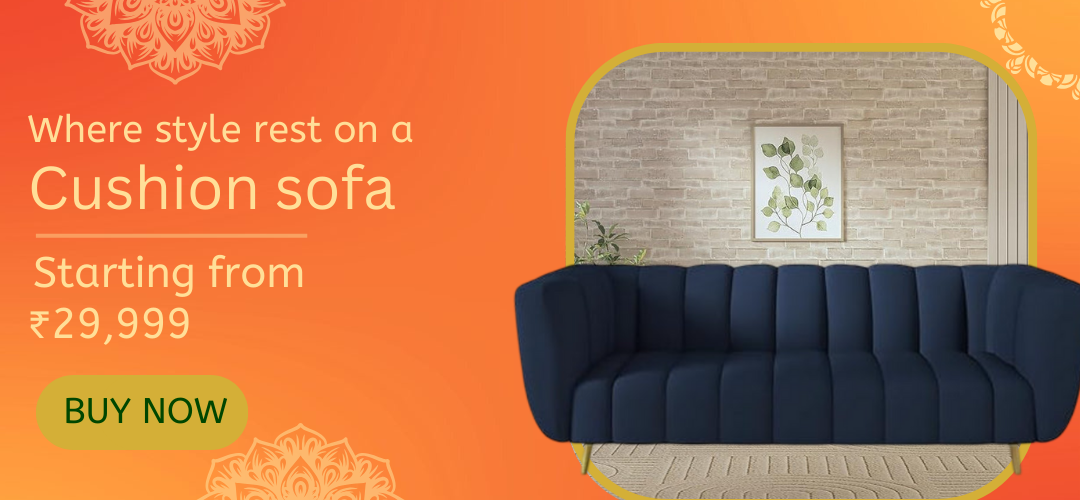 Wooden Three Seater Sofa
