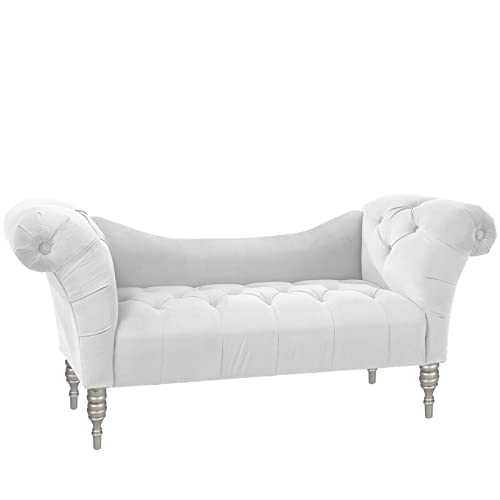 Sheesham Wood 2 Seater Sofa For Living Room (Silver White)