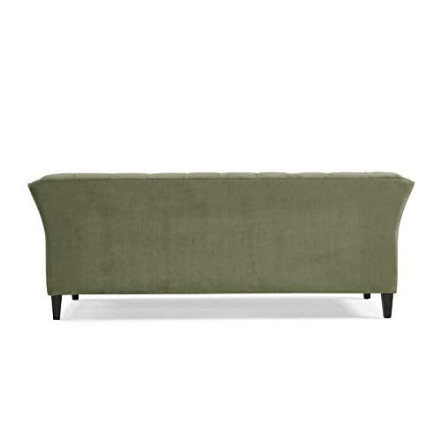 Wooden 3 Seater Sofa For Living Room (Green)