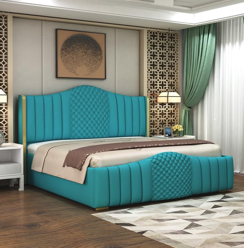 Phirkcraft  Double Bed with Box Storage, Sheesham Wood