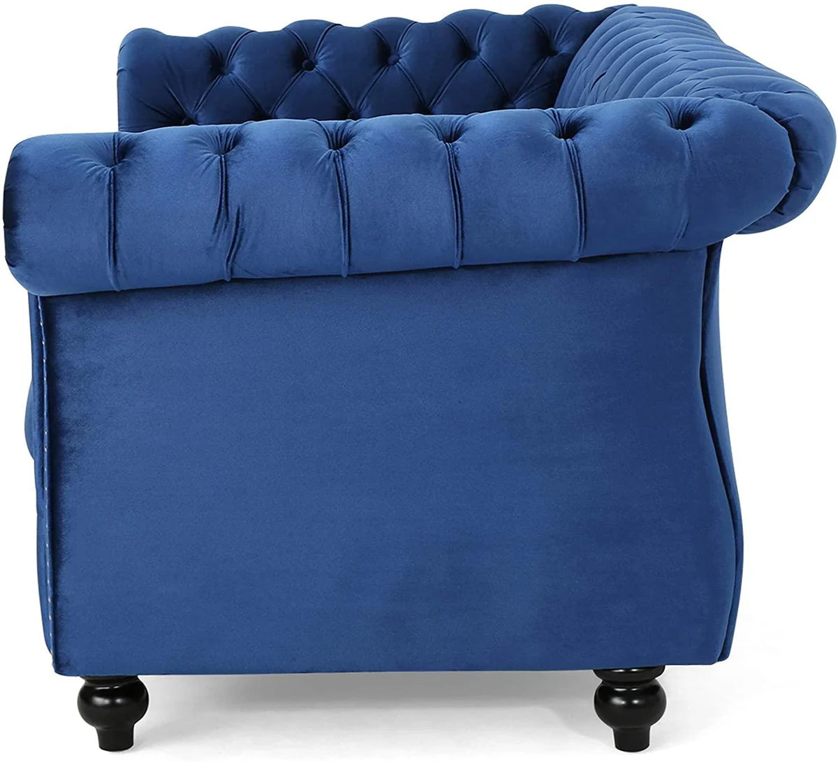 Wooden 2 Seater Sofa For Living Room ( Navy Blue)