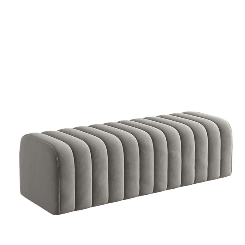 Ottoman Bench for Living Room| Ottoman for Office | Ottoman for Bedroom (Grey)