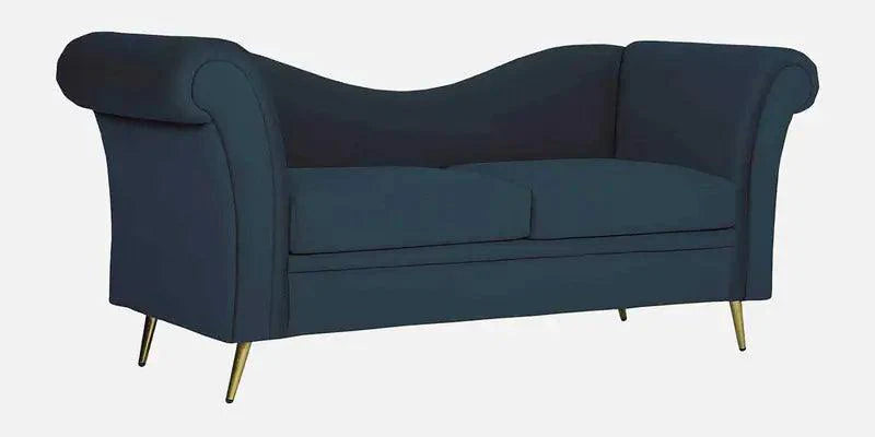 Wooden 2 Seater Sofa For Living Room (Dark Blue)