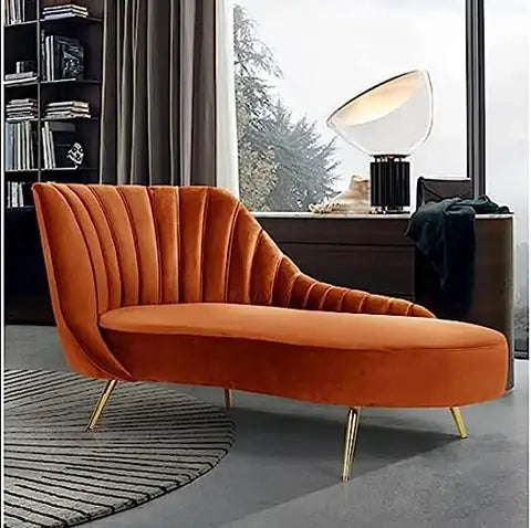 handcrafted orange color lounge couch1.webp