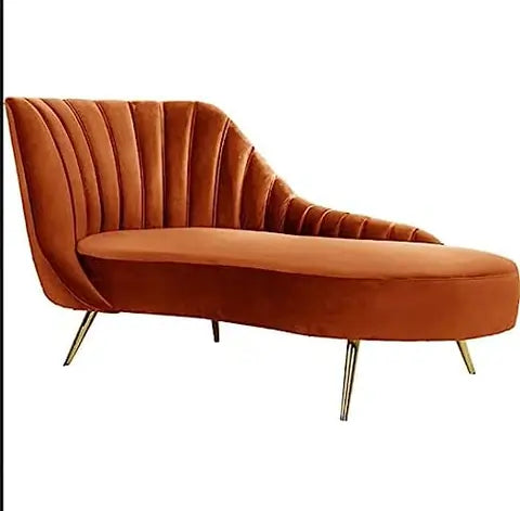 handcrafted orange color lounge couch1.webp