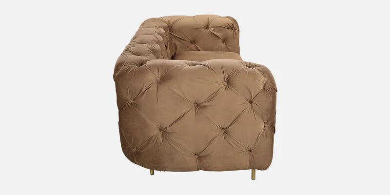 Wooden 2 Seater Sofa For Living Room ( Brown )