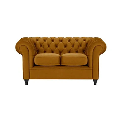 sheesham-wood-2-seater-sofa-mustard-color